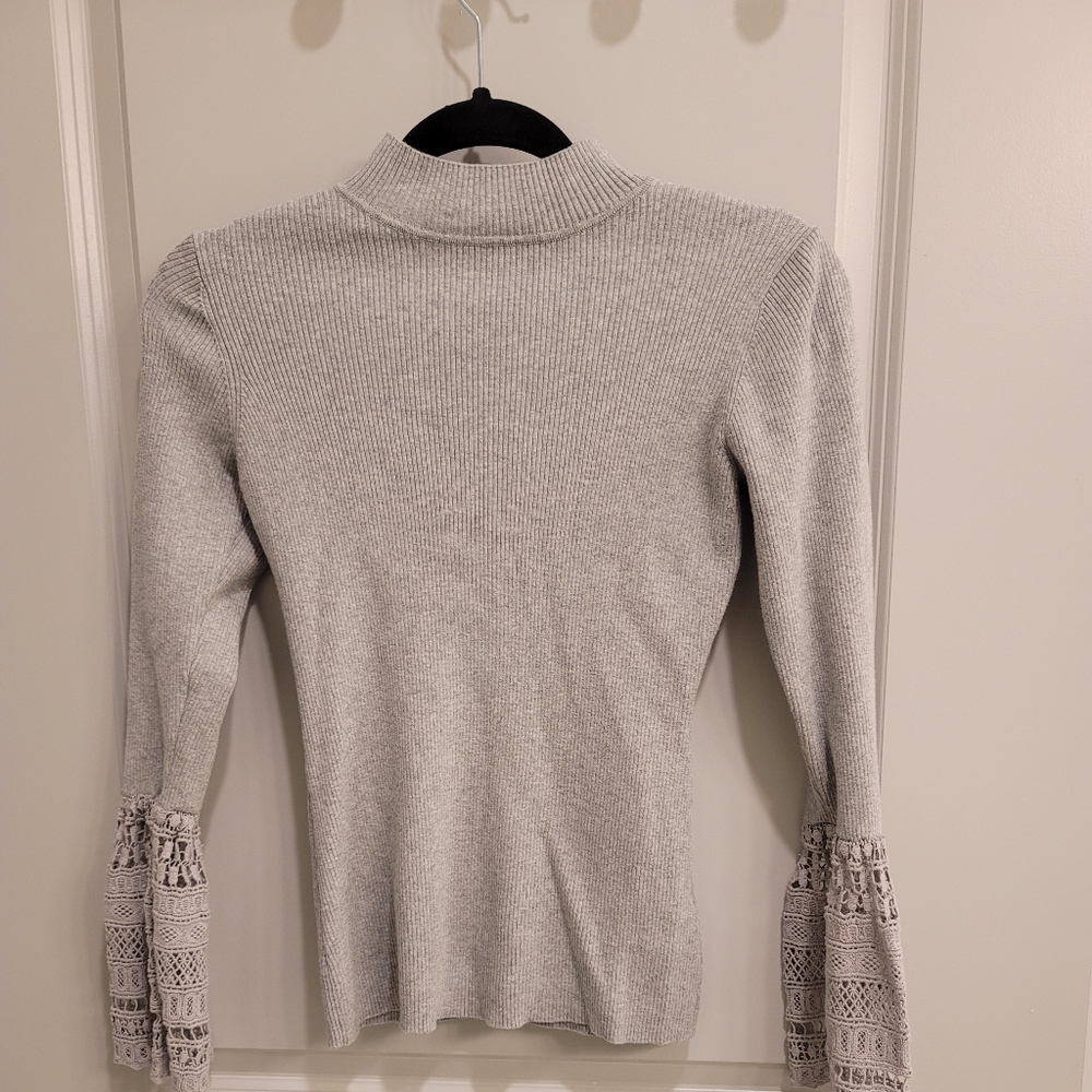 Grey turtleneck